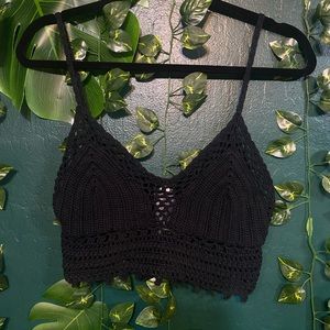 Urban outfitters crochet top bralette